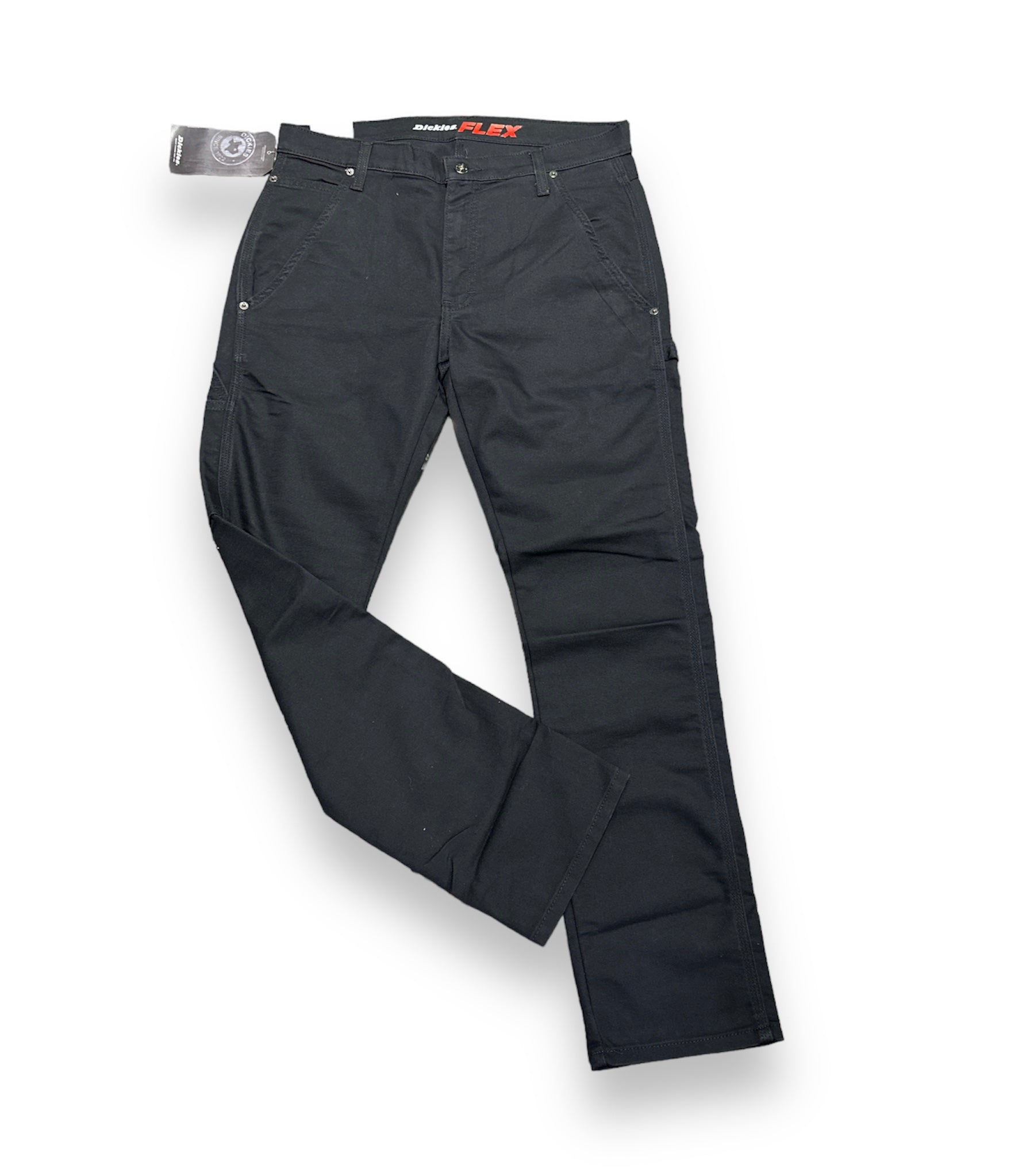  Pantalones industriales Dickies Occupational Workwear, algodón  y poliéster, sueltos, planos, con pierna recta, color negro para hombre  LP812BK , Negro, 1 : Ropa, Zapatos y Joyería