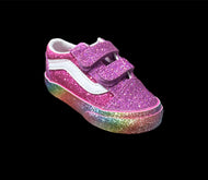 Old Skool V Glitter Rainglow Pink/Multi